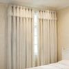 2Pcs   French Country Double Layer Curtains, Lace Sheer & High Density Blackout Arch Curtain for Living Room Kitchen