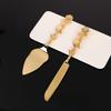 2Pcs Cake Cutting Set for Wedding Shovel Carver Pizza Cheese Pie Silver