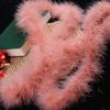 Encrypted Colored Turkey Feather Strips for DIY Decorations & Stage Costumes