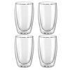 SUKIZUKI Double-Walled Glasses, Double-Layered, Heat-Resistant, Large Capacity, Condensation-Free, Shatter-Resistant, Insulates for Hot and Cold Drink