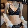 Japanese lace thin light and breathable French bra set, big breasts show small and sexy, gather soft steel ring underwear women