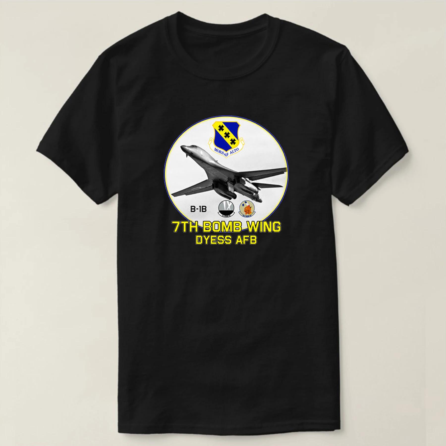 7th Bomb Wing B-1B Lancer Dyess Air Force Base 28th 9th Bomb Squadron T Shirt 100% Cotton Short Sleeve O-Neck Casual T-shirt New 3XL