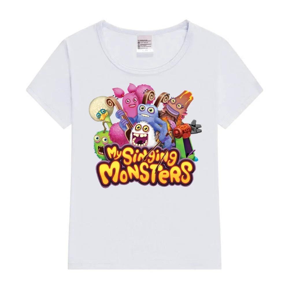 My Singing Monsters Summer Anime T-shirt Kids Clothes Kids T Shirts Casual Short Sleeve 100% Cotton Tops Y2k Boys Girl Clothes