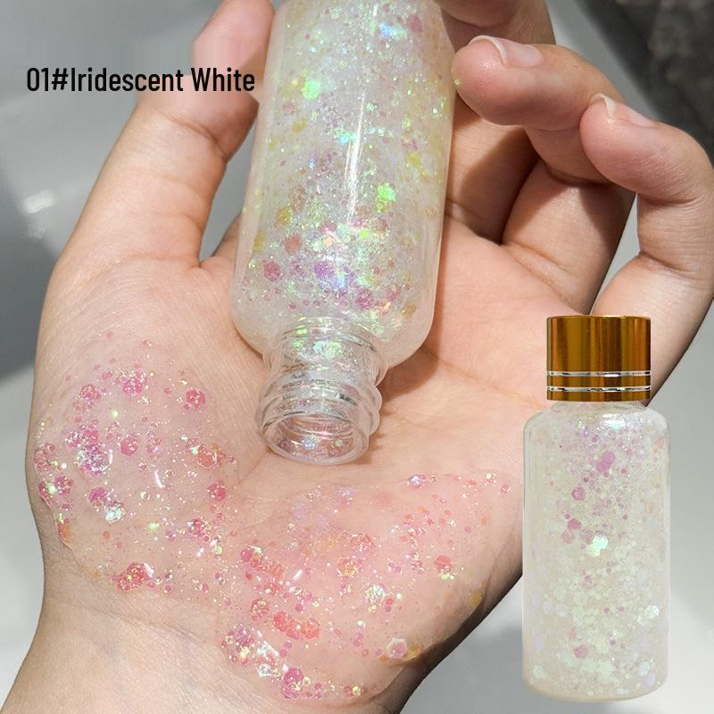 Fard de pleoape lichid cu sclipici Bling Bling pentru copii - Machiaj de scenă cu gel cu sclipici mare