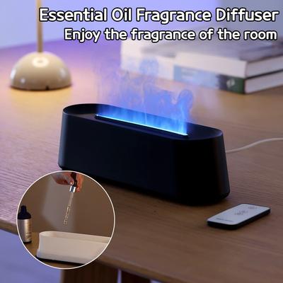 New Flame Aroma Diffuser Colorful Light Essential Oil Humidifier Car and Home Mini Desktop Air Purifier for Bedroom