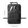Multi-Pocket Car Seat Back Storage Bag with Tablet Holder Oxford Snack Toy Car Organizer Anti-kick Auto Storage Hanging Bag