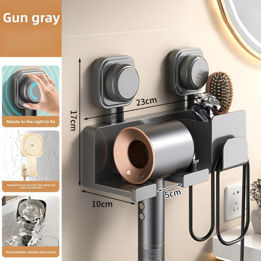 1pcs Blower Holder Shelf Bathroom Accessories Hair Dryer Holder Wall Dryer Cradle Straightener Stand Hairdryer Organizer Box
