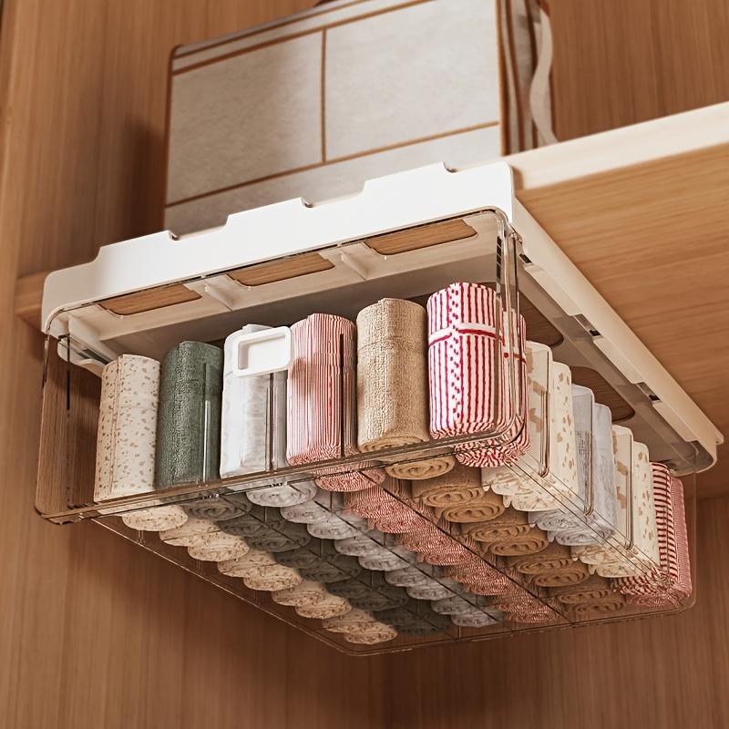 15 Grids Wall-Mounted Storage Organizer for Underwear, Socks & Accessories - with Clear Compartments for Easy Organization, Clothes Organizer Storage