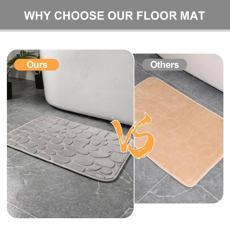 Bathroom Mat Bath Non-slip Carpets In Wash Basin Bathtub Side Floor Rug Shower Room Doormat Memory Foam 3D Pad