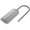 Convertisseur USB-C 12 En 1 - AISENS - ASUC-12P005 - 2 X HDMI 4K - Aluminium - Gris