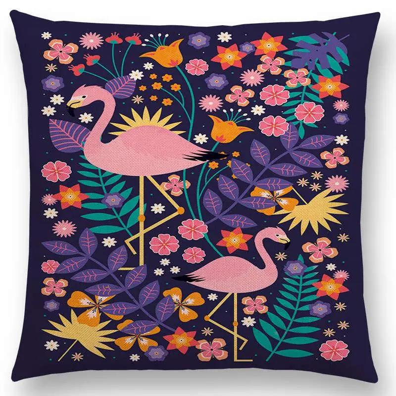 Neueste Niedliche Cartoon-TiereKissenbezug Fuchs Flamingo Katze Schwan Vogel Narwal Kissenbezug Design Verfügbar