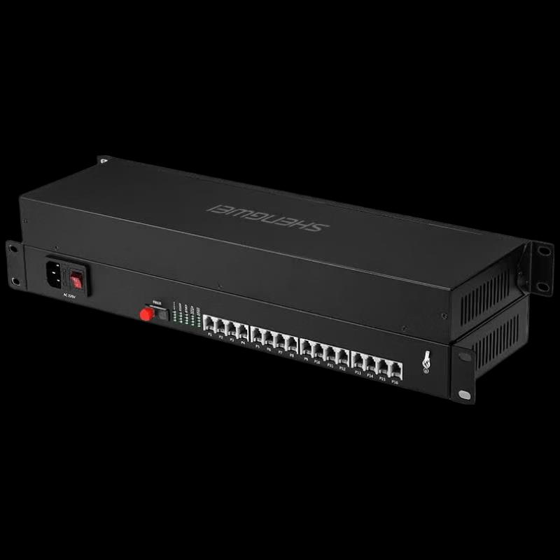 Shengwei 16-Channel Digital Telephone Fiber Optic Extender