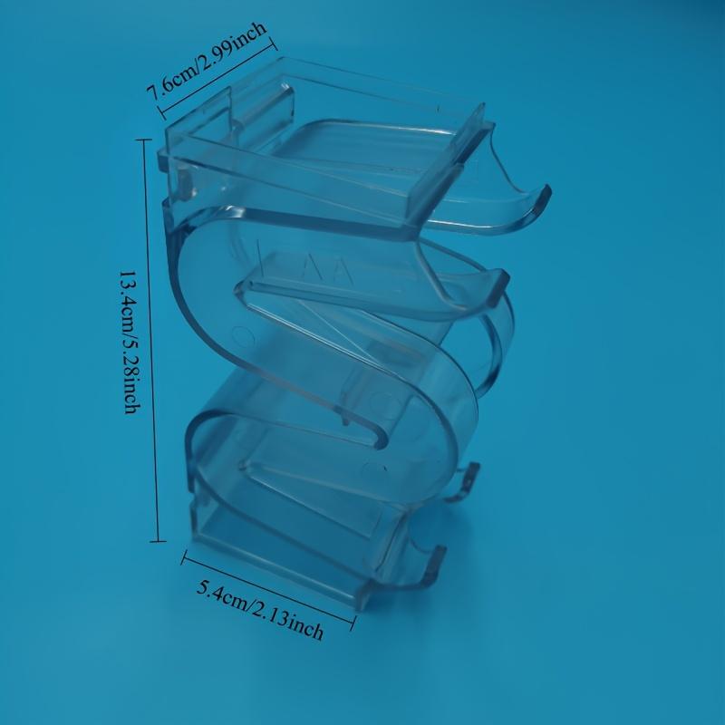 Transparenter Kunststoff Batterie-Organizer - Mehrfachfach Hängendes Aufbewahrungsregal für Batterien, Transparentes Design für einfache Sichtbarkeit, Batteriehalter