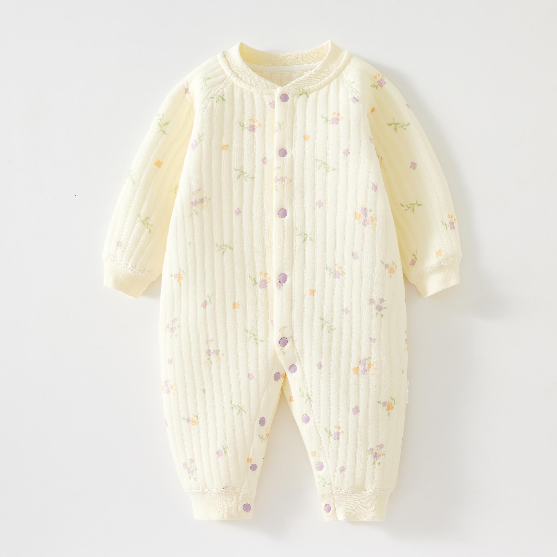 

Baby Class A Padded Onesie - Spring/Autumn Warm Bodysuit for Newborns 90 cm