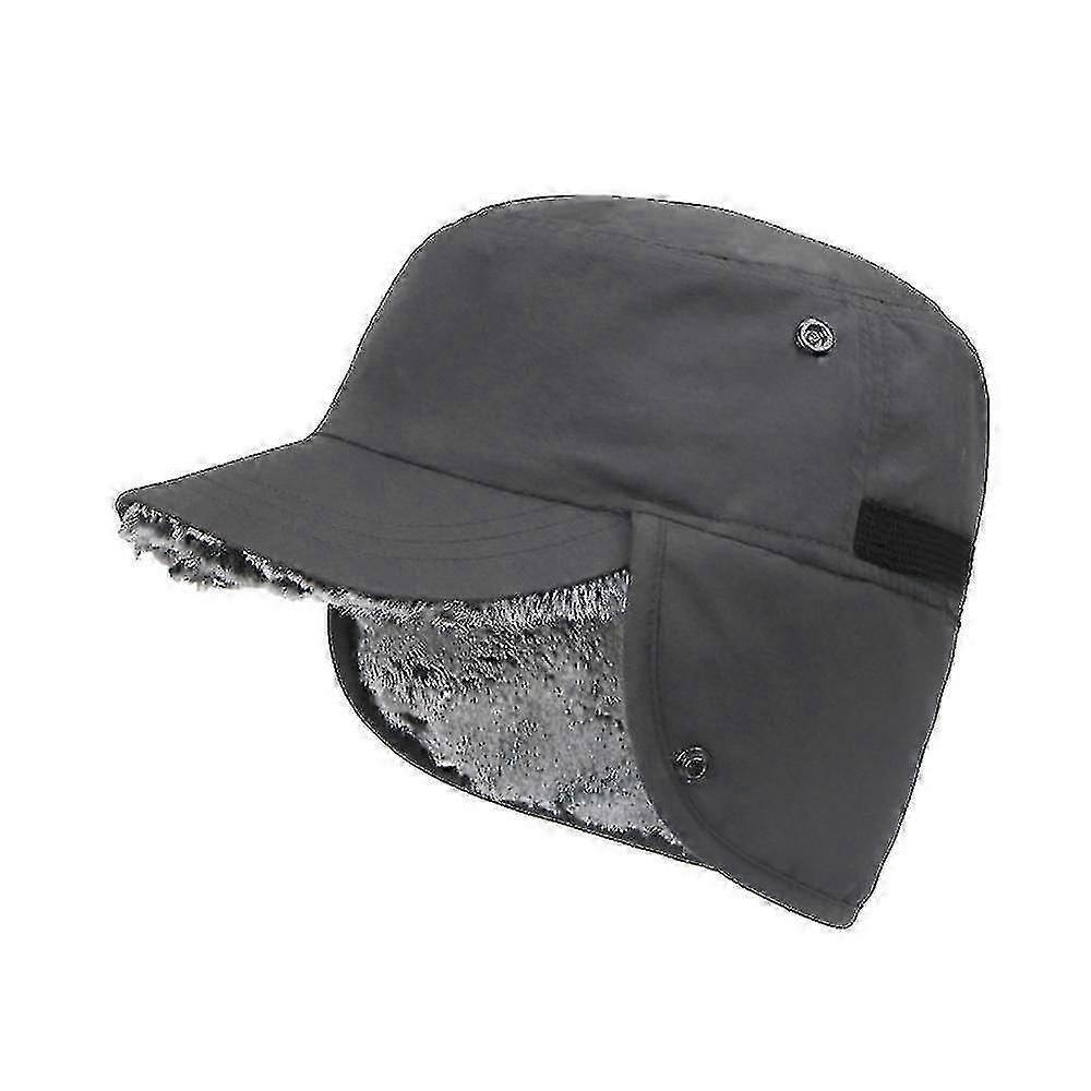 Winter Ear Flaps Hat With Peaked Cap Basecap Trapper Waterproof Unisexzz44