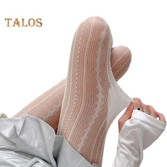 Damskie rajstopy Hollow Out Patchwork Fishnet Ultra cienkie Przezroczyste Wysoka elastyczność Antypoślizgowe Jednolity kolor Dojazdy Randki Impreza Mini spódniczka Pasująca