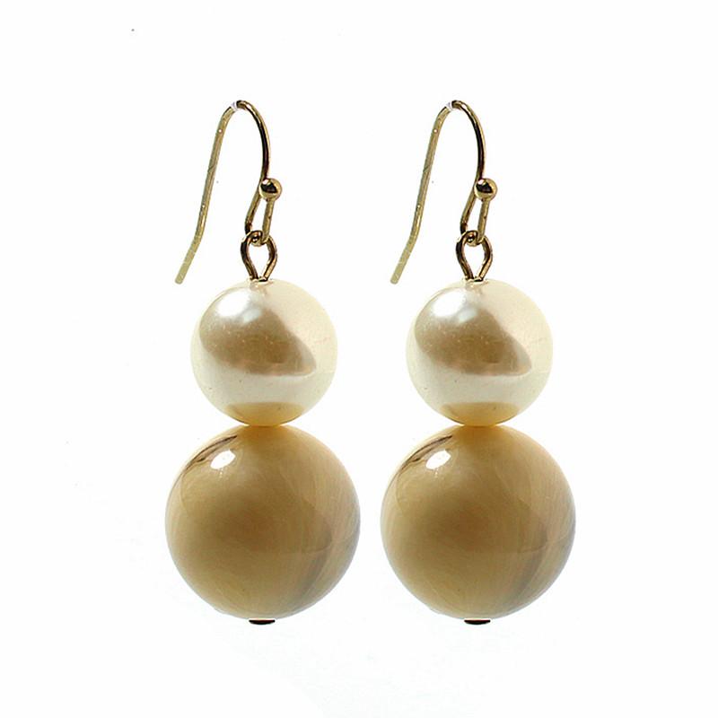 Trendy Elegant Simulated Pearls Long Dangle Earrings For Women Statement Pearls String Drop Earrings Wedding Jewelry Party Gifts