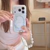 Korean Style Transparent Flower Bowknot Case for iPhone 17, 16 Pro Max, 15, 14 - High-End Feel