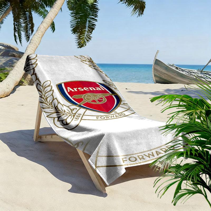Arsenal F Print Beach Towel, Large Soft Quick Dry Towel for Beach Camping Swimming