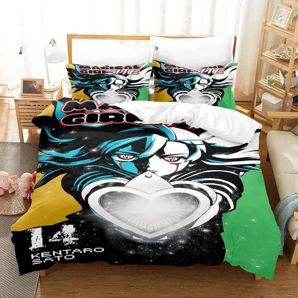 

New 3d Print Anime Magical Girl Site Soft Duvet Cover Beding Set Polyester Pilowcases Comfortable Quilt Cover Home Decor Gift Twin King Quen 100*200cm Single