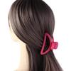 Plastic Acrylic Hair Claws Square Pink Large Shark Clip Trendy   Girls