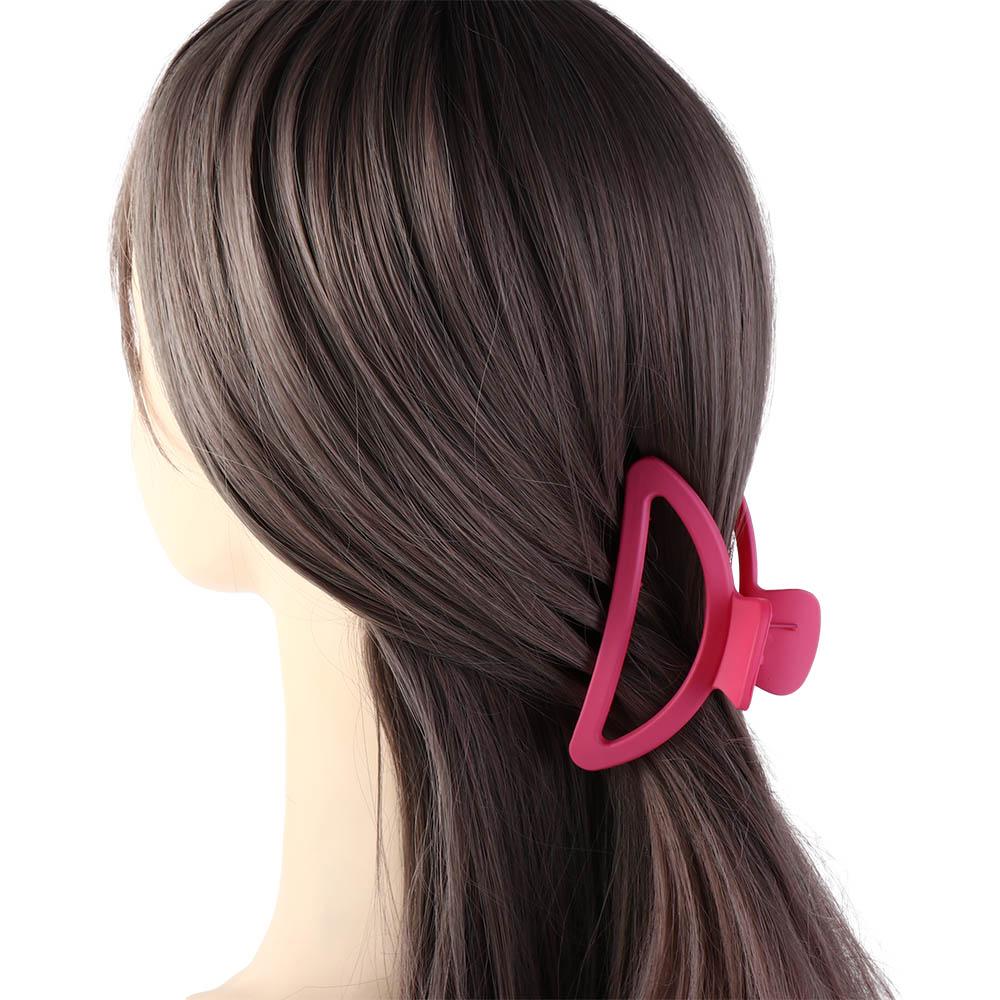 Plastic Acrylic Hair Claws Square Pink Large Shark Clip Trendy   Girls
