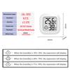 Mini inomhustermometer LCD digital temperatur rumshygrometer Mätare Sensor fuktighetsmätare inomhustermometer temperatur