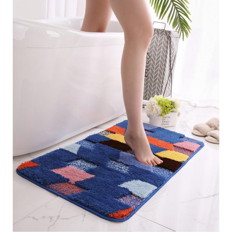 Plush Door Mat Entryway Bathroom Kitchen Bedroom Non-Slip Absorbent Floor In Modern Minimalist Style