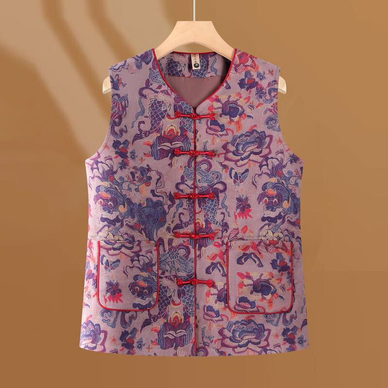 Elegant New Chinese Style Frog-Button Vest for Women