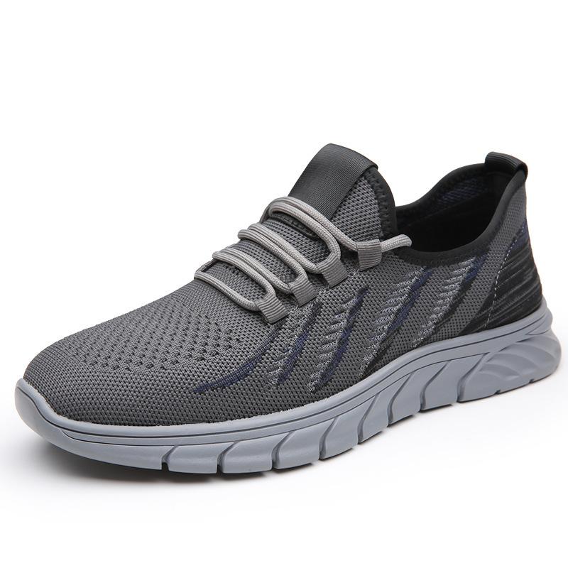 Summer fly-woven men's shoes 2025 new work breathable mesh men's shoes non-slip cloth shoes casual sports trendy shoes