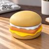 Funny Gifts for Coworkers 3D Printed Hamburger Clicker Stress Relief Toy Fidget Toy Realistic Food Toys Sensory Gadget Office Desktop Decoration