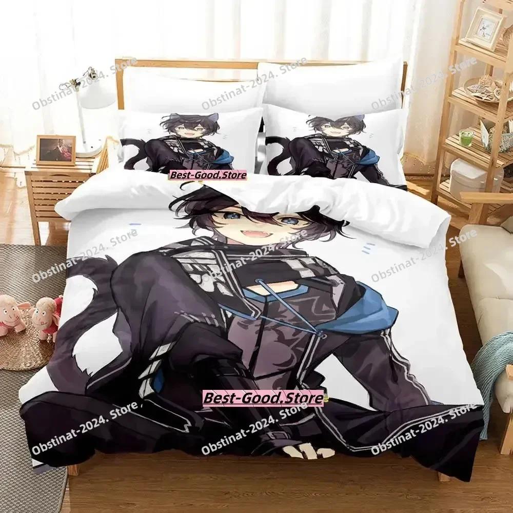 VTuber Axia Krone Bedding Set Single Twin Full Queen King Size Bed Set Adult Kid Bedroom Duvetcover Sets Anime Parure De Lit Bed