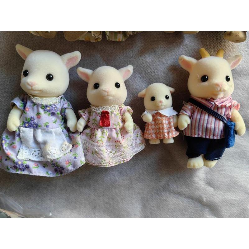 Original Forest Animal Family 1:12 Mini Dollhouse Furniture Rabbit Bear Dog Cat Pets Figure Toy Dolls Kids Gift