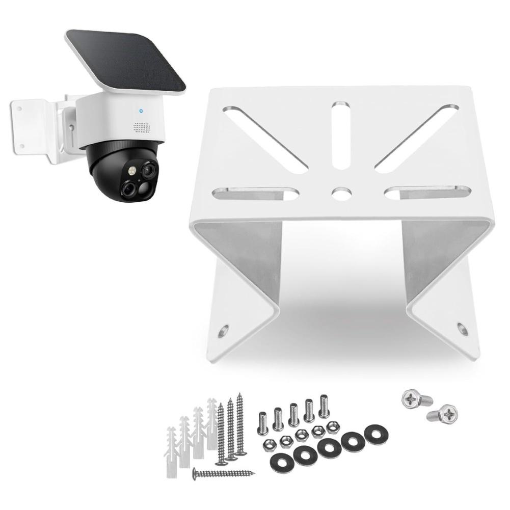 For Eufy Security White Corner Mount Bracket Metal for SoloCam S340 E30 E42 Camera Quick and Easy Installation