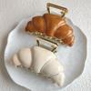 New Delicious Croissant Alloy Hair Claw 8Cm Food Series Claw Clips Bread Crab Hair Clips Hair Accessories For Women Girls