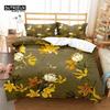 Floral Bedding Set Botanical Duvet Cover Queen Soft Boho Rose Flowers Leaves Print Comforter Cover For Kids Teens Adults Decor