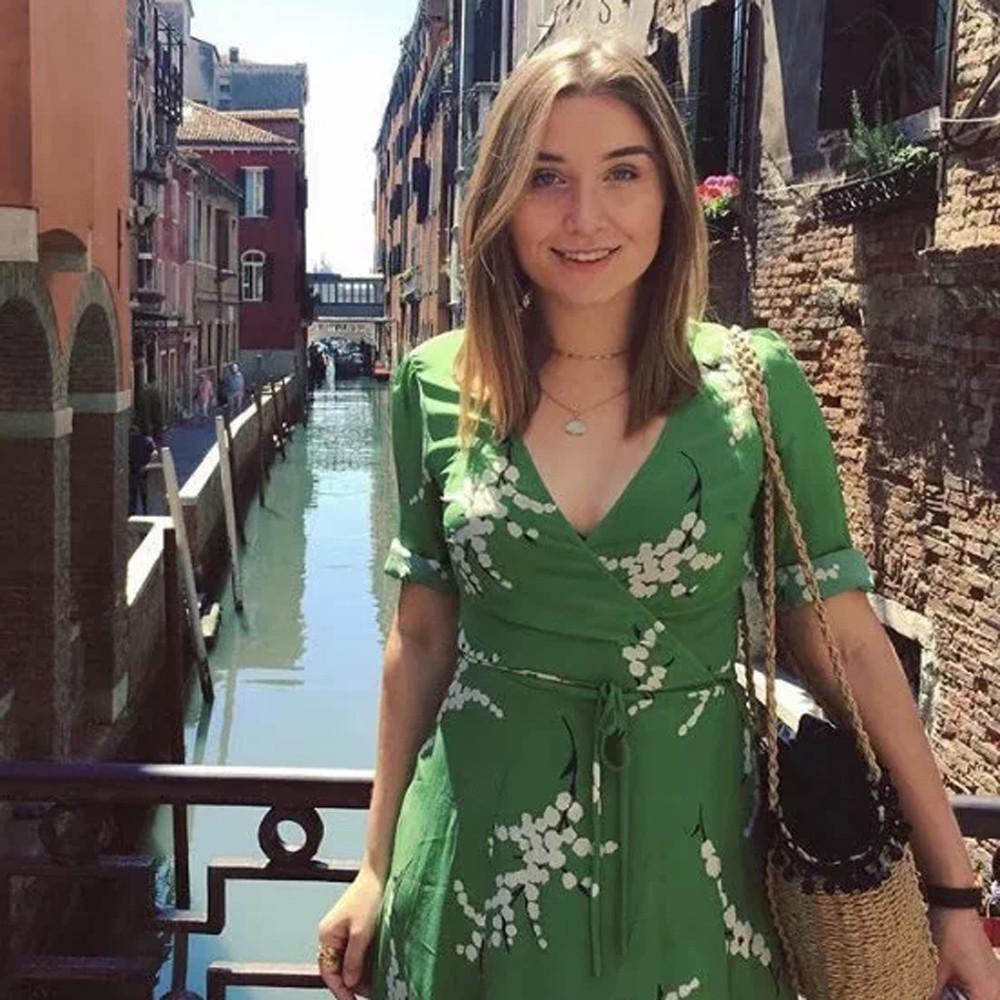 Feitong Fashion Women Floral Chiffon Kimono Top Dress Elegant Summer Beach Coverup