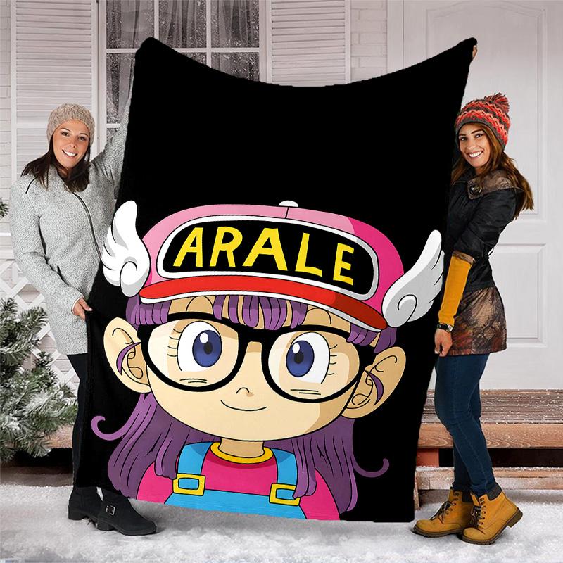 Arale Norimaki printed throw blanket—lightweight,soft,warm;versatile blanket for all seasons—perfect as &air-conditioning throw,nap blanket