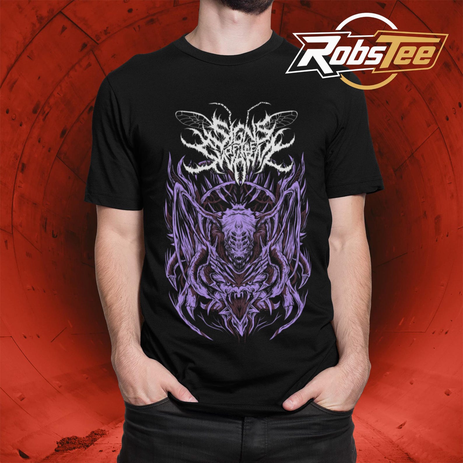 Signs Of Swarm T-Shirt - Vintage Signs Of Swarm Music Shirt - Signs Of Swarm Merch - Unisex Rocker Clothing S