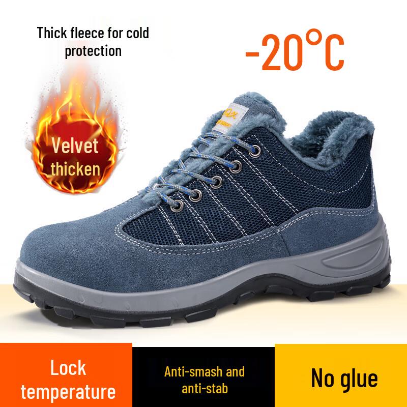 JUNBU Men s Winter Steel Toe Safety Work Shoes 38