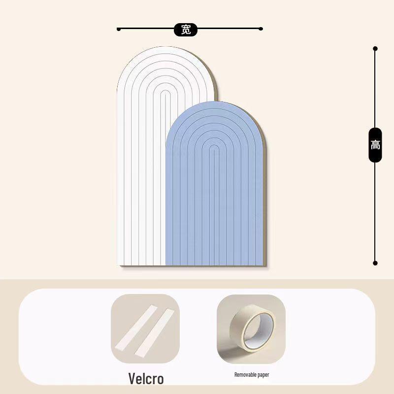 Selbstklebender Filz-Wandaufkleber: Kollisionsschutz, Schmutzabweisend, Dekorative Abdeckung für Wohnzimmer-Wandverkleidungen und Wandunebenheiten