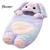 Bunny Slumber Bag Plush Rabbit Envelope Sleeping for Kids, Winter Washable Sleep Sack Bag, Fuzzy Toddlers Boys Girls Kids