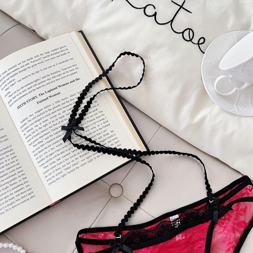 Pendant Chain Underwear for Women Hanging Neck Lace Underpants Breathable Lace Panties  Women