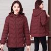 Winter down cotton jacket women's short 2025 new light cotton jacket slimming padded jacket fashion hooded jacket