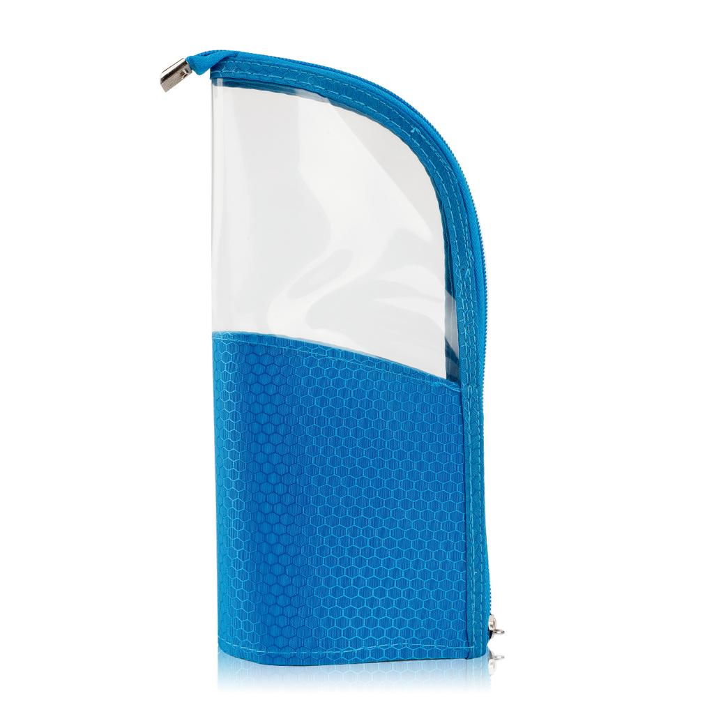 1 Pc Stand Cosmetic Bag for Women Clear Zipper Makeup Bag Travel Female Makeup Brush Holder Organizer Toiletry Bag