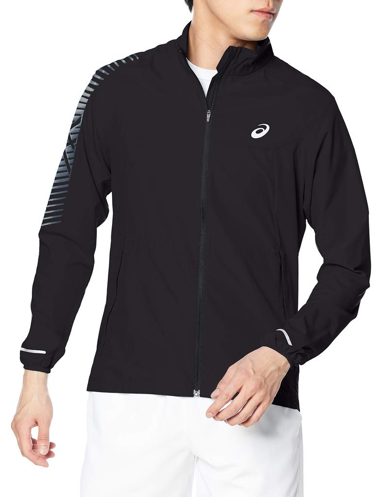 Running Wear Icon Jacket 2011B205 Performance Gray Japan XL To Japanese Size [Asics] Men's Black/Career (equivalent XL)
