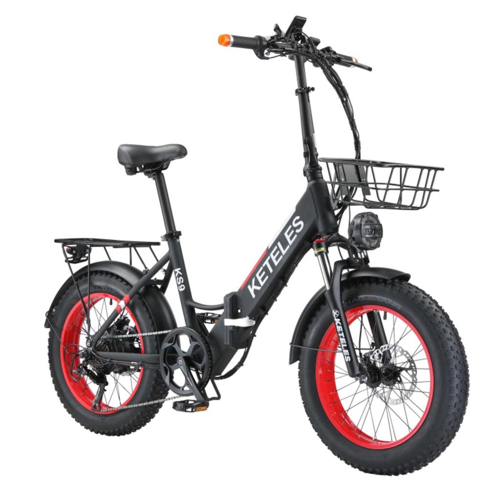 KETELES KS9 City Elektrofahrrad 1000W, 48V 18Ah, Hydraulische Scheibenbremse, Shimano 7-Gang, Drehgasgriff, 20"x4.0" Fat Tyre Falt-E-Bike