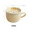 Ceramic Bowls Cartoon Japanese Ceramic Cat Dog Noodle Bowls with Lids Cute Animal Soup Salad Fruit Bowl Box Kitchen Tableware