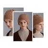 New Thickened Knitted Cap Solid Color Elasticity Beanie Soft Slouchy Bonnet Women Men