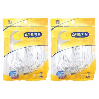 Kkultem Store Smart Dental Floss Type F, 80 Pieces, 2 Pieces